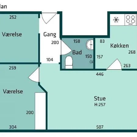 Two Bedroom In Aarhus, Ole Rmers Gade 104 オールフス